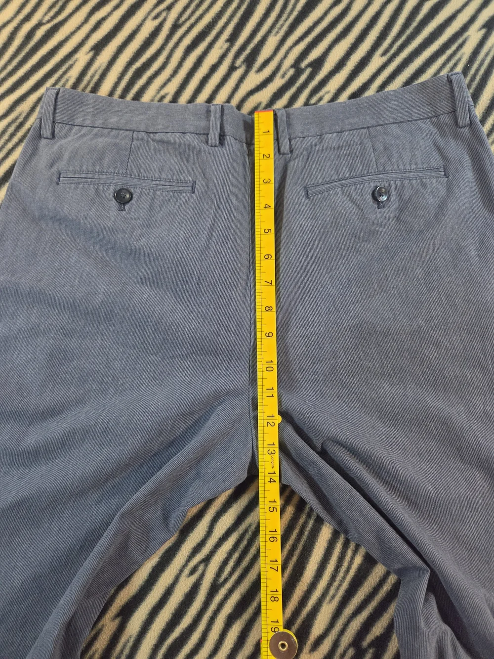 Banana Republic Kentfield Pants 35x32 Blue Striped 100% Cotton